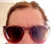 Шик дамски очила в  т.червено , снимка 1 - Слънчеви и диоптрични очила - 35823805