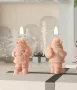 3D Изправен Дядо Коледа носещ чувал силиконов молд форма фондан шоколад смола гипс декор свещ украса, снимка 1
