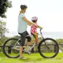 ЧИСТО НОВА Предна детска седалка за планински велосипед Lueirltoy MTB с детско кормило и степенки, снимка 1