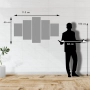 Модерна Картина от 5 части VOGUE “The Kiss” – Дърво, Керамичен Ефект, 66 x 115 см, за Спалня, Хол!, снимка 5