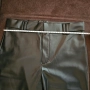Чисто нов дамски черен лъскав кожен панталон "Zara" / "Зара", размер S, снимка 4