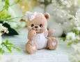 3D мече с панделка и дрехи🦋 силиконов молд форма свещи гипс сапун смола фондан декорация торта , снимка 1