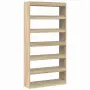 vidaXL Шкаф за книги 6 нива 100 x 30 x 198 см Инженерна дървесина, снимка 1
