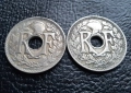 Стара монета 25 сантима 1927 г. и 1929 г. Франция - красиви !, снимка 10