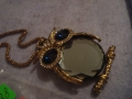 ПОЗЛАТЕНО КОЛИЕ МЕДАЛЬОН КРИСТАЛЕН БУХАЛ ВИНТИДЖ АРТ БИЖУ 24838, снимка 10