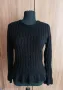 Черен модерен пуловер, снимка 2