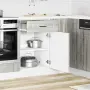 vidaXL Кухненски шкаф Porto, сив сонома, инженерно дърво, снимка 3