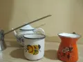 стари емайлирани- джезве,чайник,канче, снимка 2