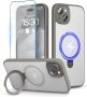 Магнитен калъф за телефон pcgaga за iPhone 15 Plus 6,7" (сив), снимка 1 - Калъфи, кейсове - 42644112