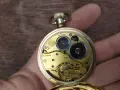 Стар позлатен швейцарски джобен часовник, снимка 5