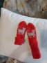 Ръчно плетени детски чорапи от вълн, ходило 14 см., снимка 1