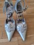 Официални дамски обувки сребристи номер 35, снимка 5