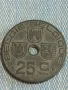 Стара монета 25 сантима 1942г. Кралство Белгия Крал Леополд трети 31698, снимка 3