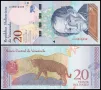 ❤️ ⭐ Венецуела 2018 20 боливара UNC нова ⭐ ❤️, снимка 1