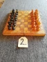 Шах с фигури и професионална дъска от 70-те години,  N:2 дървен шах и фигури, мно., снимка 8