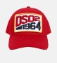 НОВА Dsquared2 DSQ2 1964 Червена Шапка с козирка ОРИГИНАЛ Рядка с етикети, снимка 1