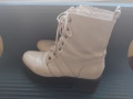 Бели дамски ботуши / боти, 39 номер, снимка 5