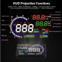 Многофункционален Headup Display (HUD), OBD2, модел А8 (хедъп дисплей), снимка 3