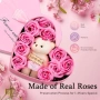 Нов Романтичен подарък: мече + вечни сапунени рози в розова кутия, снимка 7