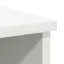 vidaXL Бюфет с чекмеджета, бял, 101x35x76 см, инженерно дърво, снимка 10