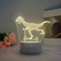 Холограмна 3D LED лампа - Забавен Динозавър, снимка 2