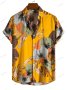 Мъжка модна тенденция, Ежедневна мъжка риза с щампи с къс ръкав, 4цвята - 023 , снимка 4