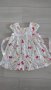 Памучна рокля с цветя и пеперуди 86/92см, снимка 1 - Бебешки рокли - 35683169