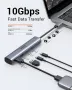 10Gbps USB C хъб, USB C към USB C/A, 4 порта (НЕ поддържа зареждане и монитор), снимка 4