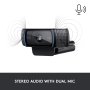 Web камера Logitech HD Pro C920, Fulll HD, Черна, снимка 3