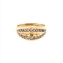 Златен дамски пръстен 4,10гр. размер:54 14кр. проба:585 модел:17266-1, снимка 1 - Пръстени - 41024111