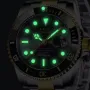 LIGE (Submarine) кварцов часовник с японски механизъм,синтетичен сапфир,водоустойчив,керамичен безел, снимка 6