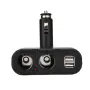 Разклонител за запалка с 2 гнезда и 2 USB порта 100W, снимка 3