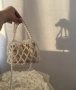 красива естетична чанта с перли, снимка 1