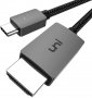 uni USB C към HDMI кабел (4K @ 60Hz), USB Type C Thunderbolt 3 към HDMI кабел -180 см, снимка 1 - Други - 35677890