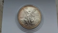 Нециркулирала и много рядка сребърна монета от 1 onza /унция, oz/ 1991 година - Mexico - UNC, снимка 4