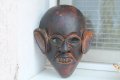 Стара дървена ритуална маска , снимка 1 - Антикварни и старинни предмети - 33894671