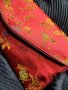 Голямо  портмоне от КОПРИНА,  японски стил, бордо на цветя, снимка 6