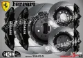 Ferrari надписи за капаци на спирачни апарати , снимка 4