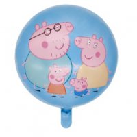 Пепа Пиг peppa pig различни кръгъл фолио фолиев балон хелий и въздух парти рожден ден, снимка 5 - Други - 26907098