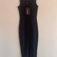 Черна рокля XXS, снимка 3 - Рокли - 39943700