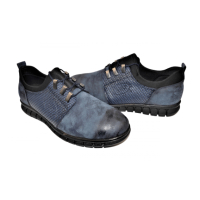 Мъжки обувки в тъмно синьо , снимка 2 - Официални обувки - 44757103