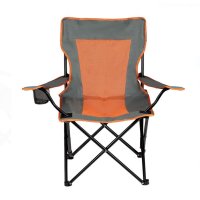 Сгъваем къмпинг стол сив оранжев с калъф 47x50x78см, снимка 3 - Къмпинг мебели - 41434706
