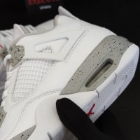 Nike Air Jordan 4 Retro White Oreo Нови Оригинални Обувки Размер 41 Номер Бели , снимка 7 - Кецове - 41681464