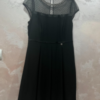 Черна, елегантна дамска рокля -размер L - KENSOL, снимка 3 - Рокли - 44511818