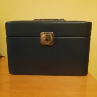 Кожен син куфар, снимка 2 - Чанти - 41827920