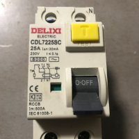 Дефектнотокова защита DELIXI - CDL7225SC - 25A, снимка 1 - Друга електроника - 41580019