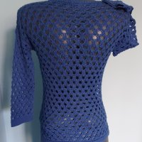 Дантелена блуза с дълъг ръкав "Sisley"® / унисайз , снимка 4 - Блузи с дълъг ръкав и пуловери - 42558926
