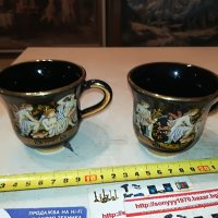 terracotto-hand made 24k gold чаши за кафе-2БР M0306232047, снимка 1 - Колекции - 40939309