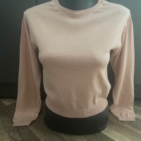 Къса розова блузка , снимка 1 - Блузи с дълъг ръкав и пуловери - 37416645