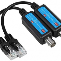 Конвертор IP Ethernet към BNC коаксиален, за камера, UTP RG59/RJ45 4-жичен, снимка 1 - Други - 36239782